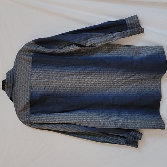 Georg Roth Germany Ombre Wave Button Shirt L - Picture 6 of 7